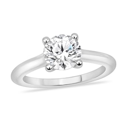 Diamond Solitaire Engagement Ring 3 ct tw Round-cut 14K White Gold (I2/I)