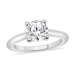 Diamond Solitaire Engagement Ring 3 ct tw Round-cut 14K White Gold (I2/I)