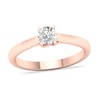 Thumbnail Image 1 of Diamond Solitaire Ring 1/4 ct tw Round-cut 14K Rose Gold (SI2/I)