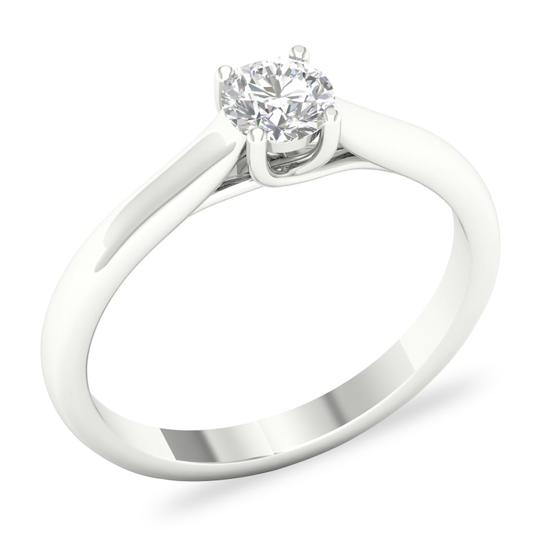 Diamond Solitaire Ring 1/2 ct tw Round-cut 14K White Gold (SI2/I)