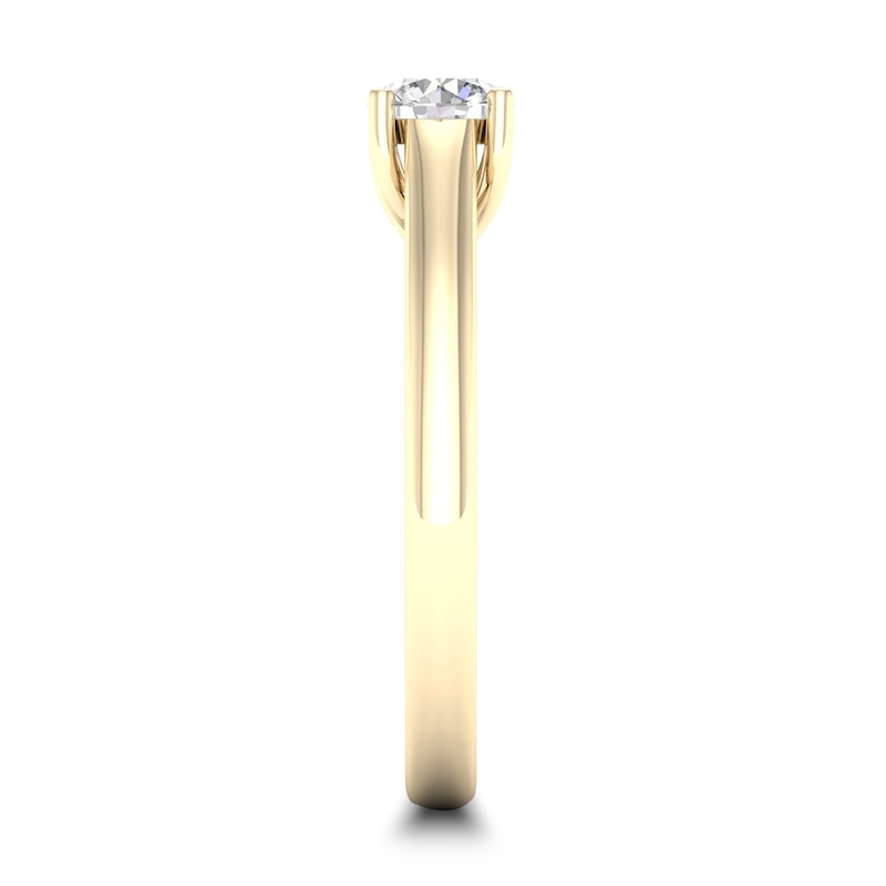 Main Image 2 of Diamond Solitaire Ring 1/2 ct tw Round-cut 14K Yellow Gold (SI2/I)