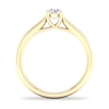 Thumbnail Image 3 of Diamond Solitaire Ring 1/2 ct tw Round-cut 14K Yellow Gold (SI2/I)