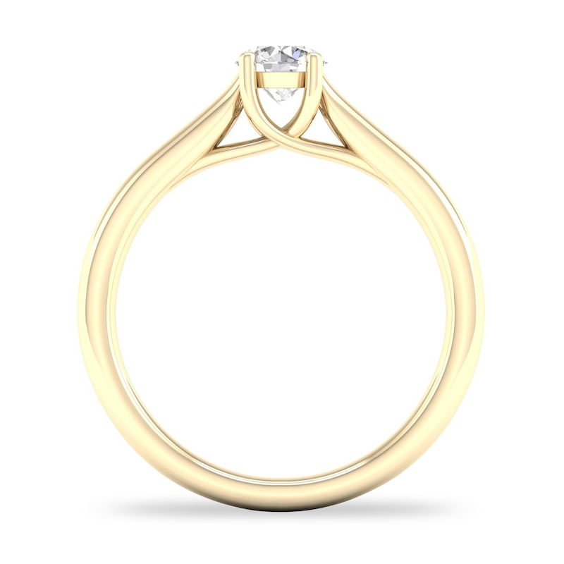 Main Image 3 of Diamond Solitaire Ring 1/2 ct tw Round-cut 14K Yellow Gold (SI2/I)
