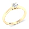 Thumbnail Image 4 of Diamond Solitaire Ring 1/2 ct tw Round-cut 14K Yellow Gold (SI2/I)