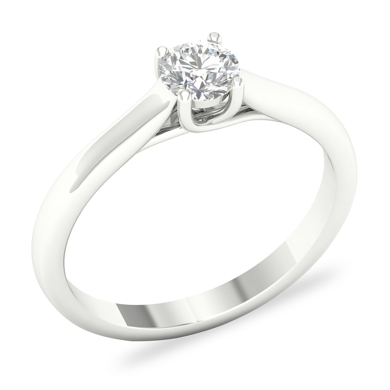 Diamond Solitaire Ring 1/2 ct tw Round-cut Platinum (SI2/I)