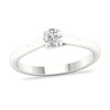 Thumbnail Image 1 of Diamond Solitaire Ring 1/3 ct tw Round-cut 14K White Gold (SI2/I)