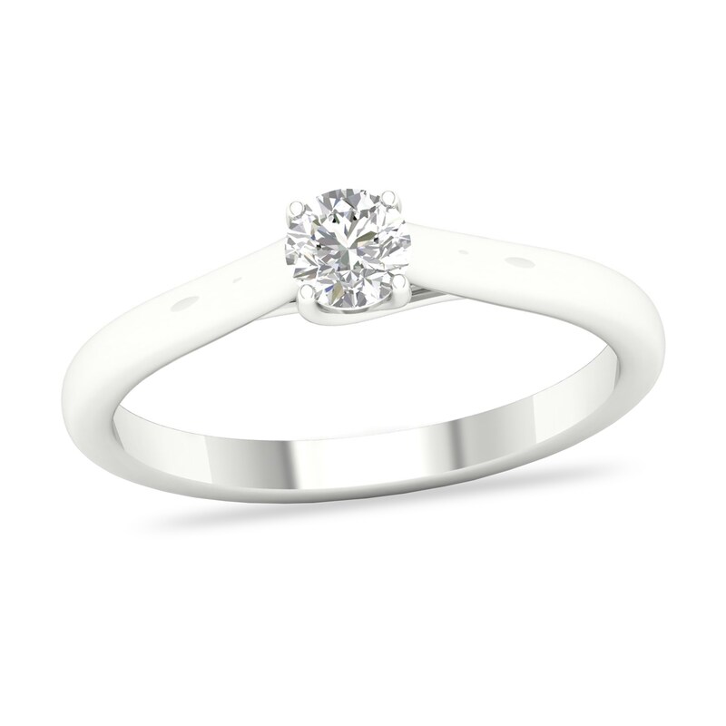 Diamond Solitaire Ring 1/3 ct tw Round-cut Platinum (SI2/I)