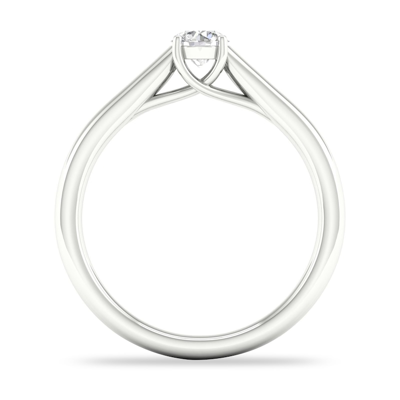 Main Image 4 of Diamond Solitaire Ring 1/3 ct tw Round-cut Platinum (SI2/I)