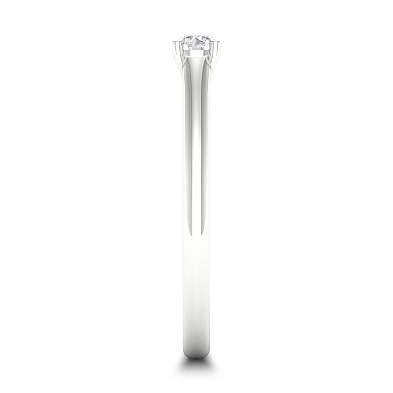 Main Image 2 of Diamond Solitaire Ring 1/6 ct tw Round-cut 14K White Gold (SI2/I)