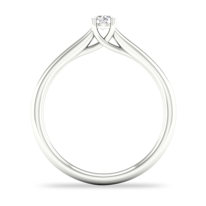Main Image 3 of Diamond Solitaire Ring 1/6 ct tw Round-cut 14K White Gold (SI2/I)