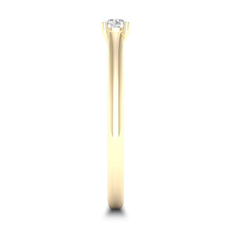 Main Image 2 of Diamond Solitaire Ring 1/6 ct tw Round-cut 14K Yellow Gold (SI2/I)
