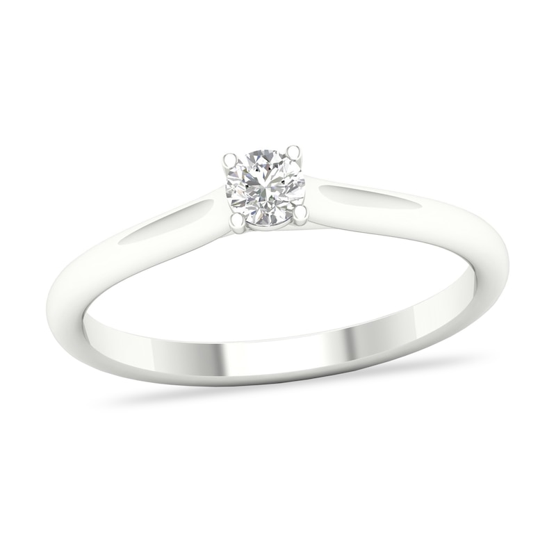 Diamond Solitaire Ring 1/6 ct tw Round-cut Platinum (SI2/I)