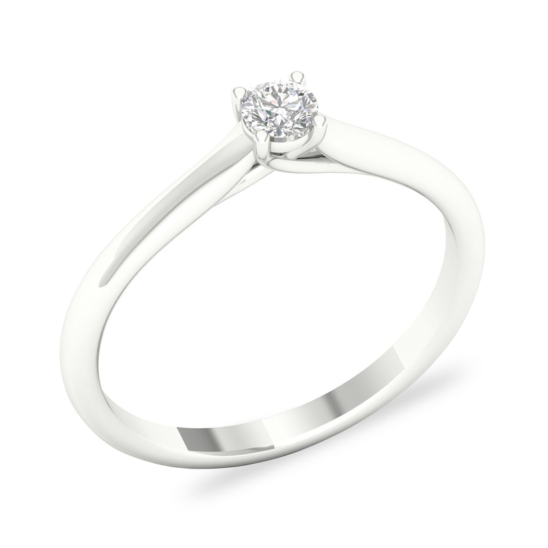 Diamond Solitaire Ring 1/6 ct tw Round-cut Platinum (SI2/I)