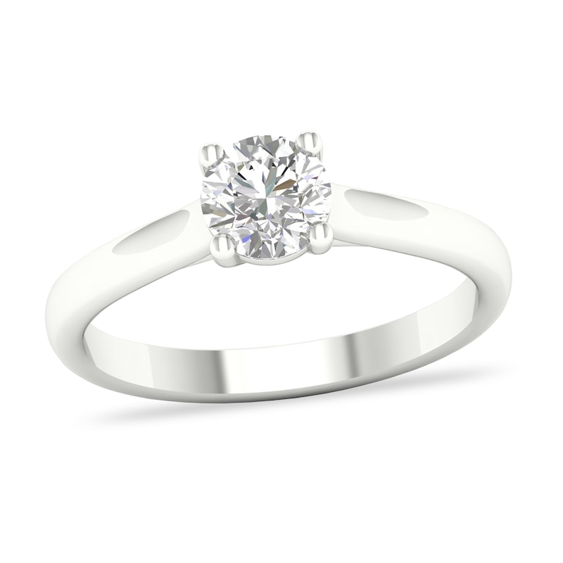 Diamond Solitaire Ring 3/4 ct tw Round-cut 14K White Gold (SI2/I)