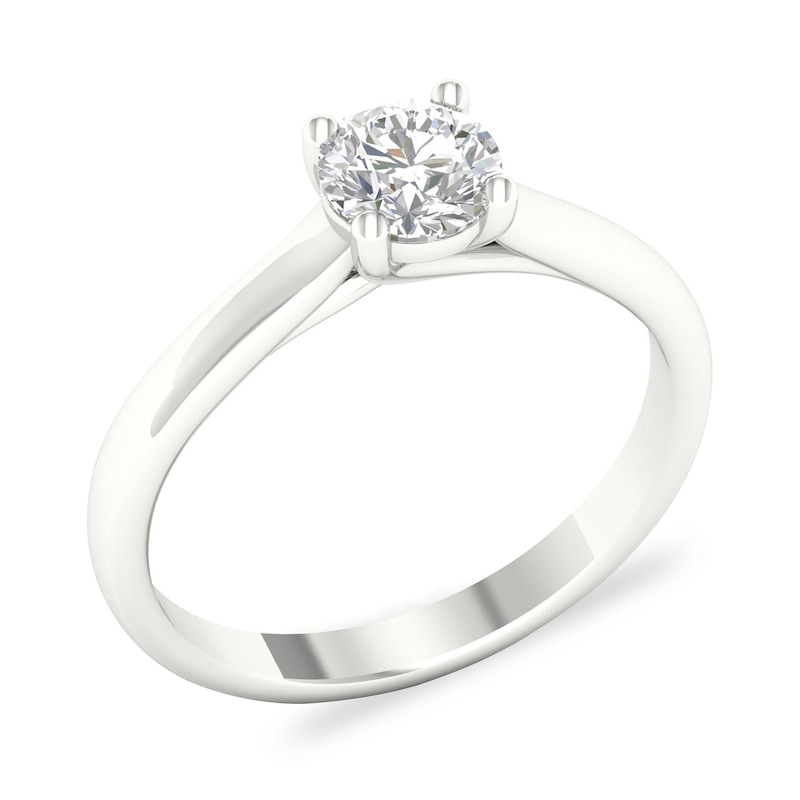 Diamond Solitaire Ring 3/4 ct tw Round-cut 14K White Gold (SI2/I)