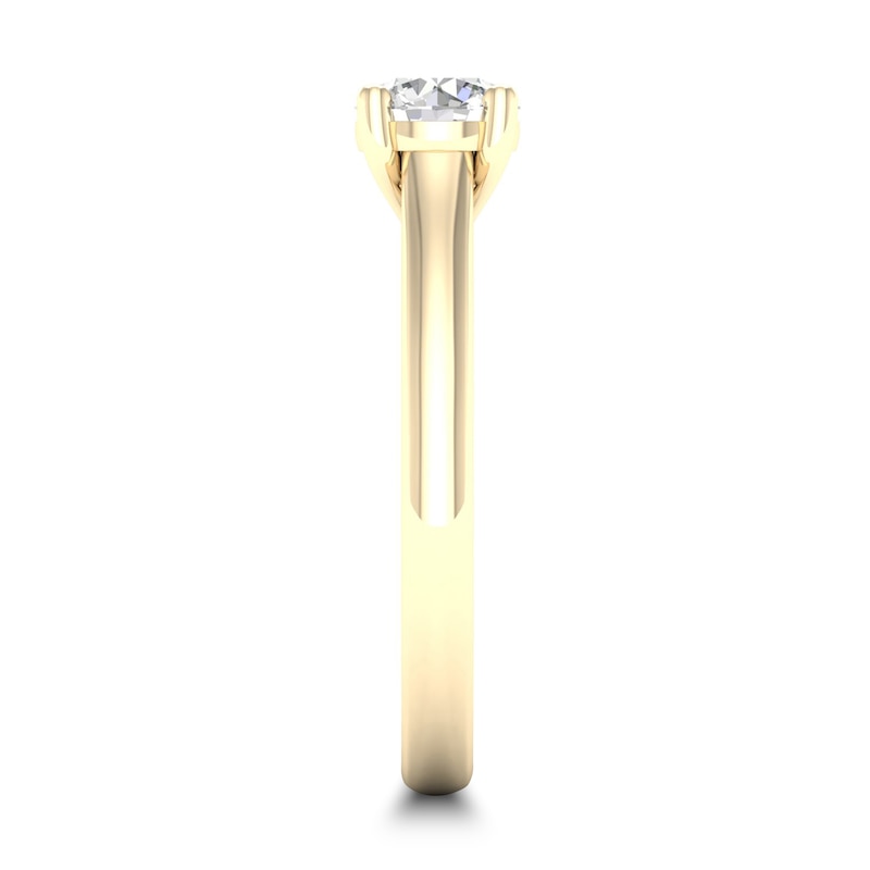 Diamond Solitaire Ring 3/4 ct tw Round-cut 14K Yellow Gold (SI2/I)