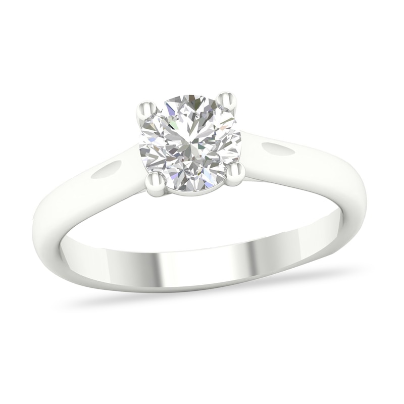 Diamond Solitaire Ring 1 ct tw Round-cut 14K White Gold (SI2/I)