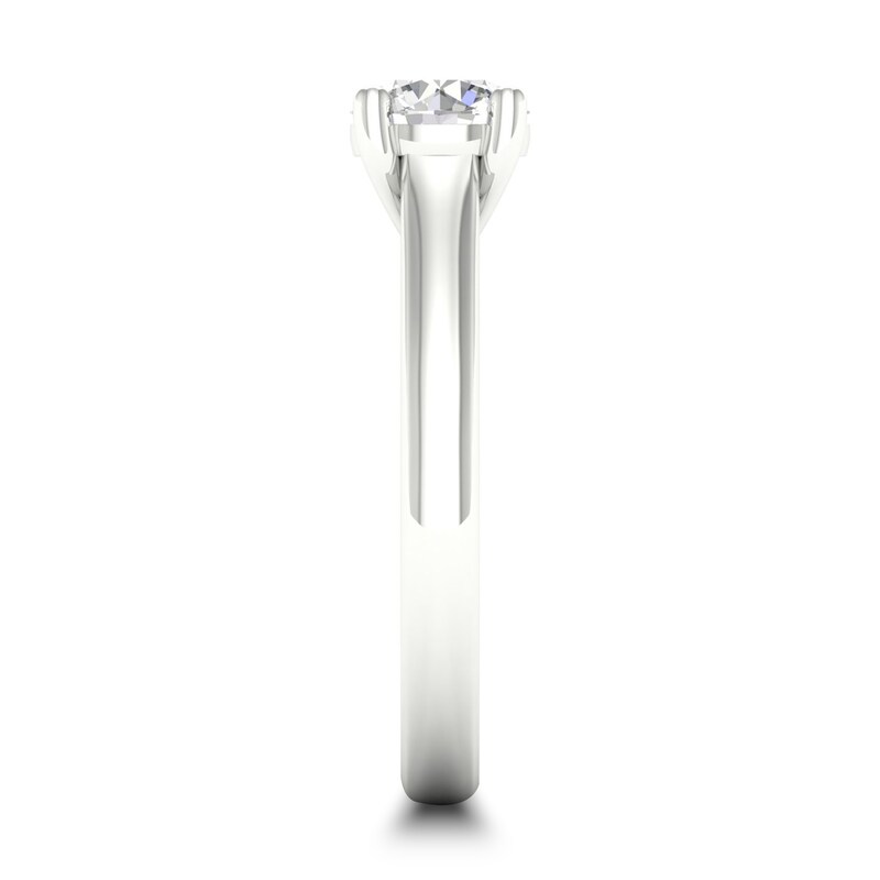 Main Image 2 of Diamond Solitaire Ring 1 ct tw Round-cut 14K White Gold (SI2/I)
