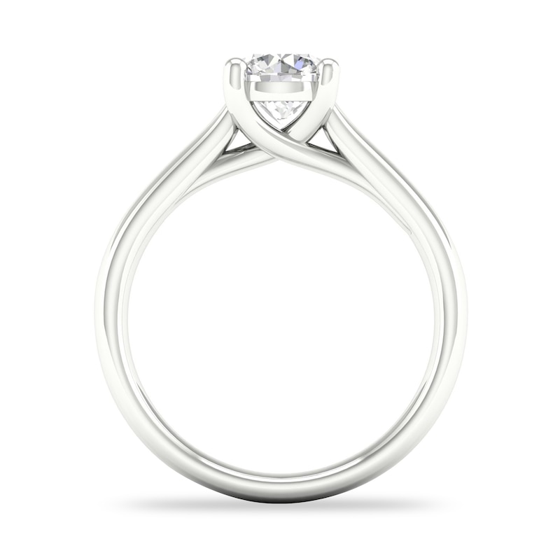 Main Image 4 of Diamond Solitaire Ring 1 ct tw Round-cut 14K White Gold (SI2/I)