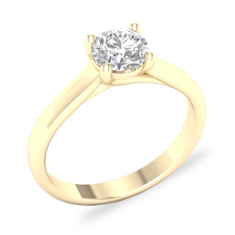Diamond Solitaire Ring 1 ct tw Round-cut 14K Yellow Gold (SI2/I)