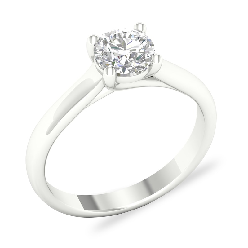 Main Image 4 of Diamond Solitaire Ring 1 ct tw Round-cut Platinum (SI2/I)