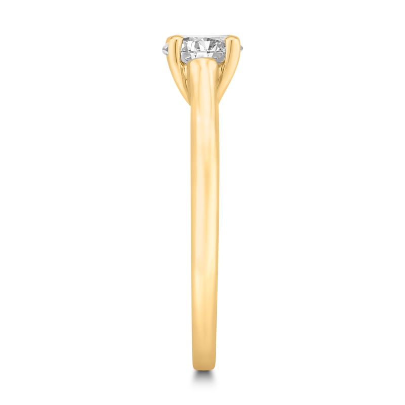Main Image 3 of Diamond Solitaire Engagement Ring 7/8 ct tw Round-cut 14K Yellow Gold (I2/I)