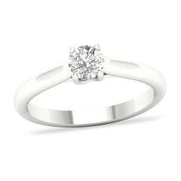 Diamond Solitaire Ring 1/4 ct tw Round-cut 14K White Gold (SI2/I)