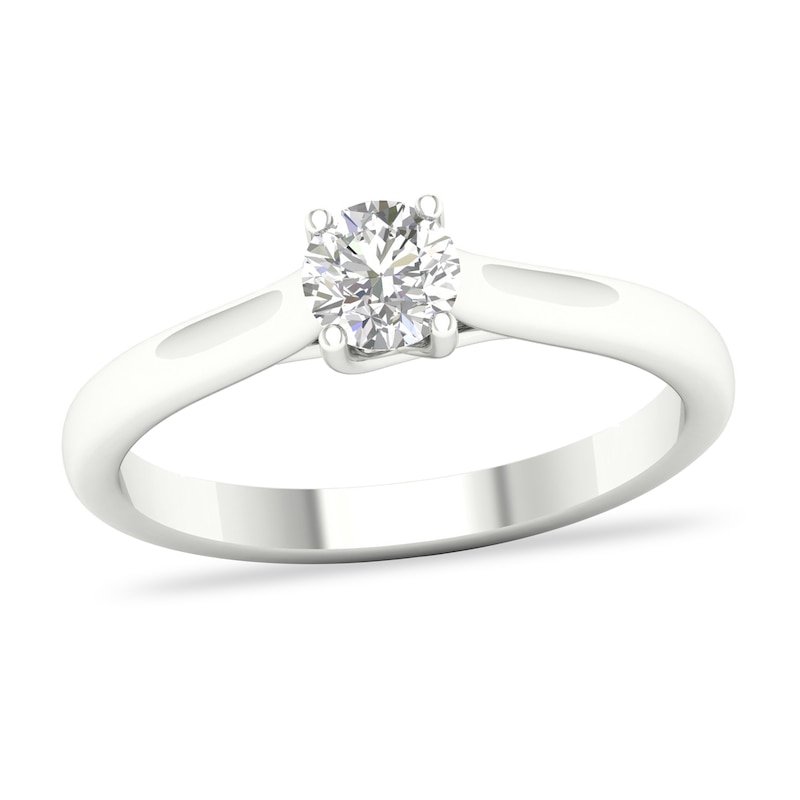 Main Image 1 of Diamond Solitaire Ring 1/4 ct tw Round-cut 14K White Gold (SI2/I)