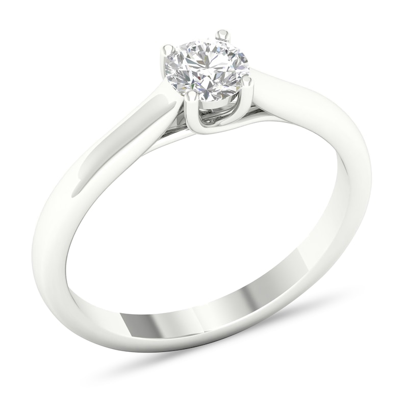 Main Image 4 of Diamond Solitaire Ring 1/4 ct tw Round-cut Platinum (SI2/I)