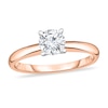 Thumbnail Image 1 of Diamond Solitaire Ring 1/4 ct tw Round 14K Rose Gold (I1/I)