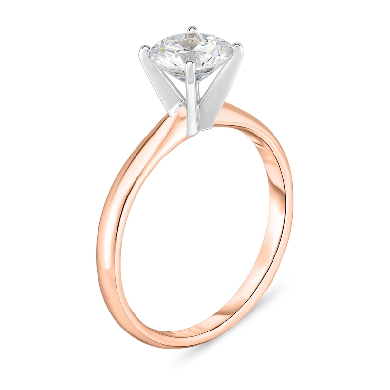 Main Image 3 of Diamond Solitaire Ring 1/4 ct tw Round 14K Rose Gold (I1/I)