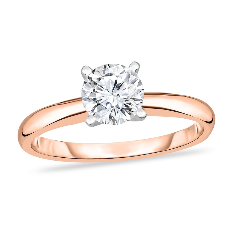 Main Image 1 of Diamond Solitaire Ring 1/3 ct tw Round 14K Rose Gold (I1/I)