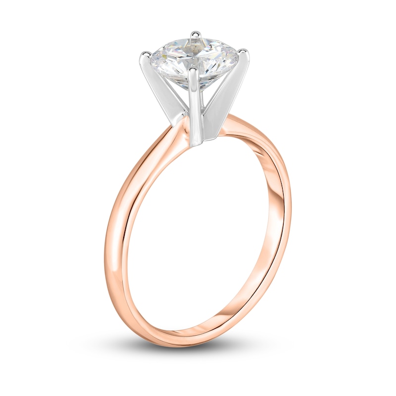 Main Image 3 of Diamond Solitaire Ring 3/8 ct tw Round 14K Rose Gold (I1/I)