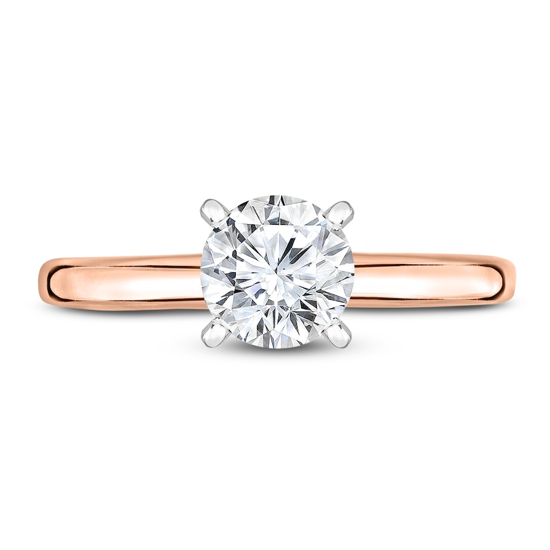 Main Image 4 of Diamond Solitaire Ring 3/8 ct tw Round 14K Rose Gold (I1/I)