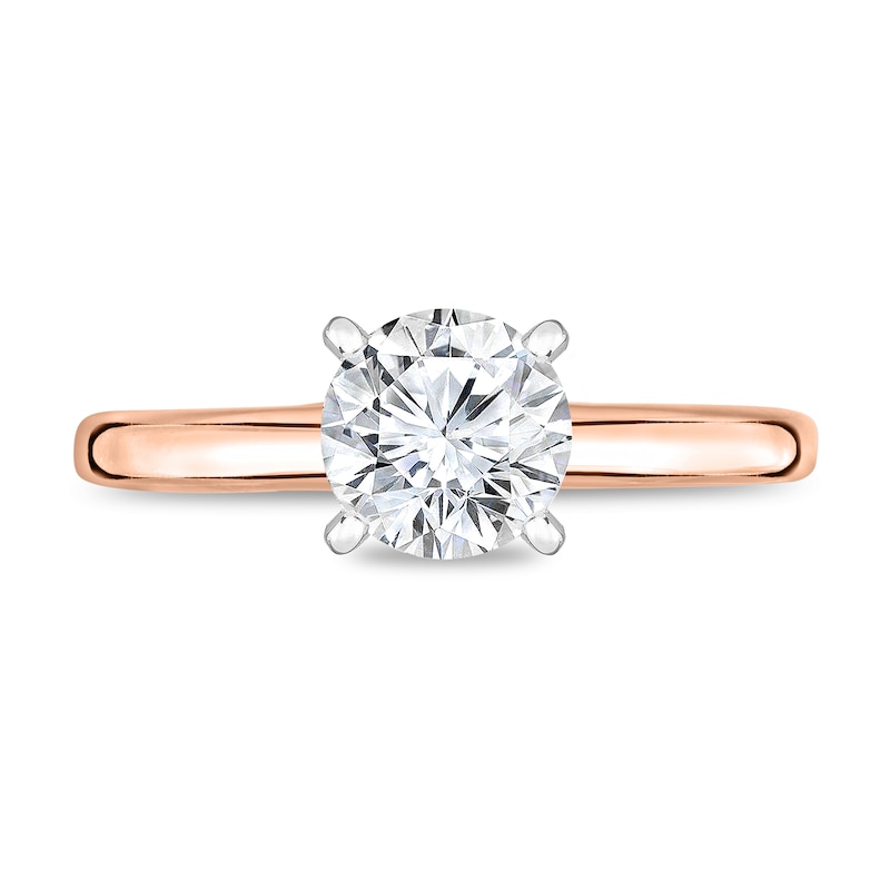 Diamond Solitaire Ring 5/8 ct tw Round 14K Rose Gold (I1/I)