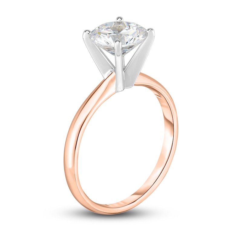 Main Image 3 of Diamond Solitaire Ring 3/4 ct tw Round 14K Rose Gold (I1/I)