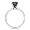 Thumbnail Image 3 of Black Diamond Solitaire Engagement Ring 1-1/2 ct tw Round-cut 14K White Gold