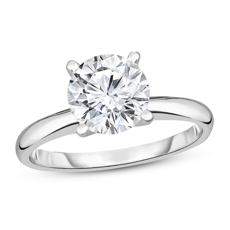 Main Image 1 of Diamond Solitaire Ring 1 ct tw Round 14K White Gold (I1/I)