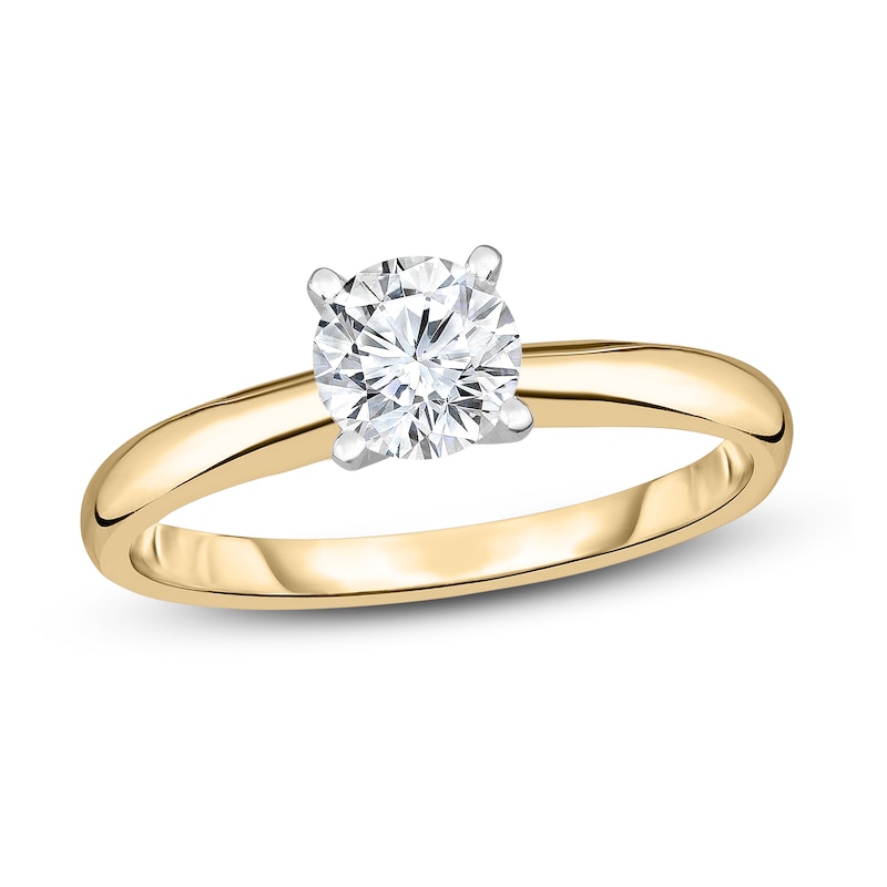 Main Image 1 of Diamond Solitaire Ring 1/5 ct tw Round 14K Yellow Gold (I1/I)