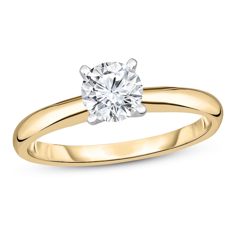 Main Image 1 of Diamond Solitaire Ring 1/4 ct tw Round 14K Yellow Gold (I1/I)