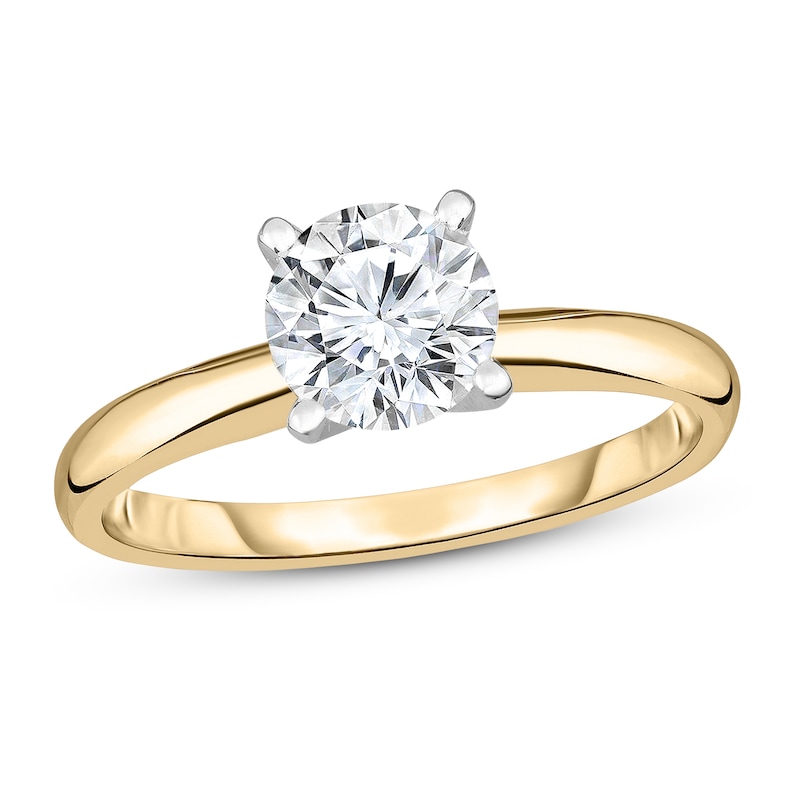 Main Image 1 of Diamond Solitaire Ring 3/8 ct tw Round 14K Yellow Gold (I1/I)