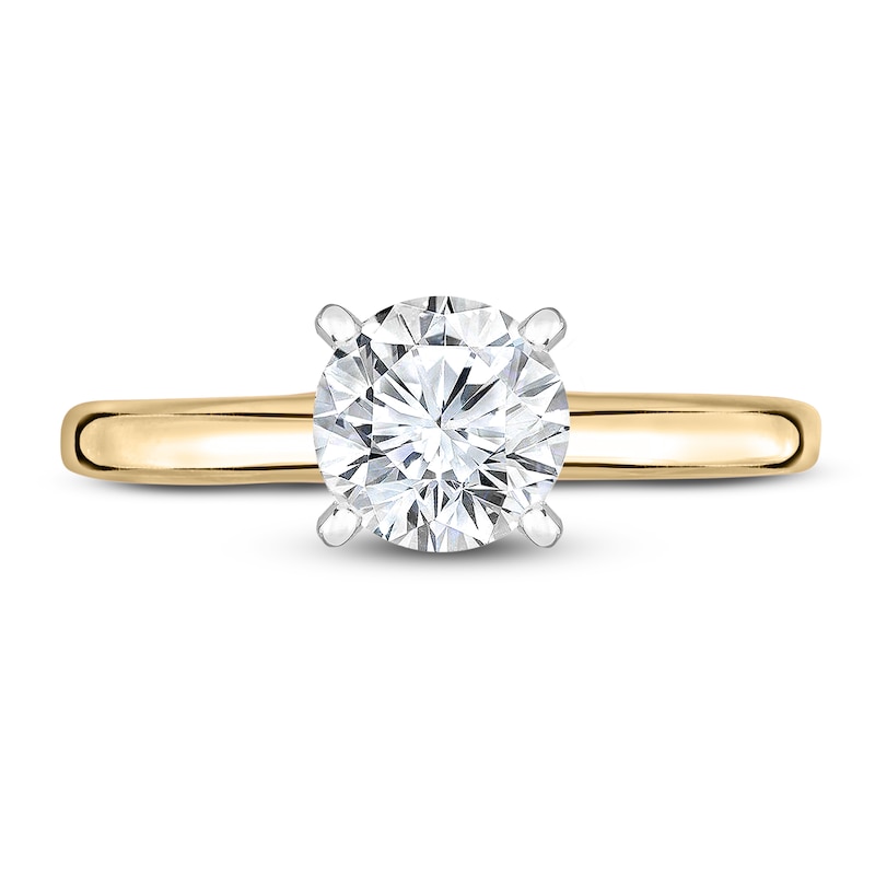 Main Image 4 of Diamond Solitaire Ring 5/8 ct tw Round 14K Yellow Gold (I1/I)