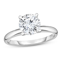 Diamond Solitaire Ring 7/8 ct tw Round 14K White Gold (I1/I)