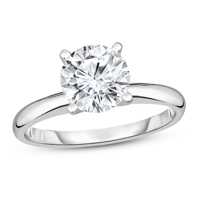 Main Image 1 of Diamond Solitaire Ring 7/8 ct tw Round 14K White Gold (I1/I)