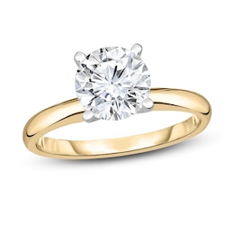 Diamond Solitaire Ring 7/8 ct tw Round 14K Yellow Gold (I1/I)