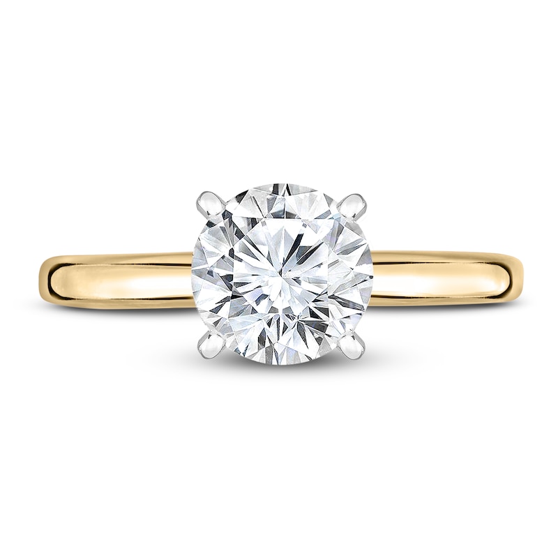 Main Image 4 of Diamond Solitaire Ring 7/8 ct tw Round 14K Yellow Gold (I1/I)