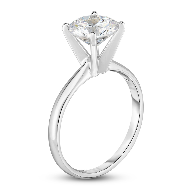 Main Image 3 of Diamond Solitaire Ring 1-1/3 ct tw Round 14K White Gold (I2/I)