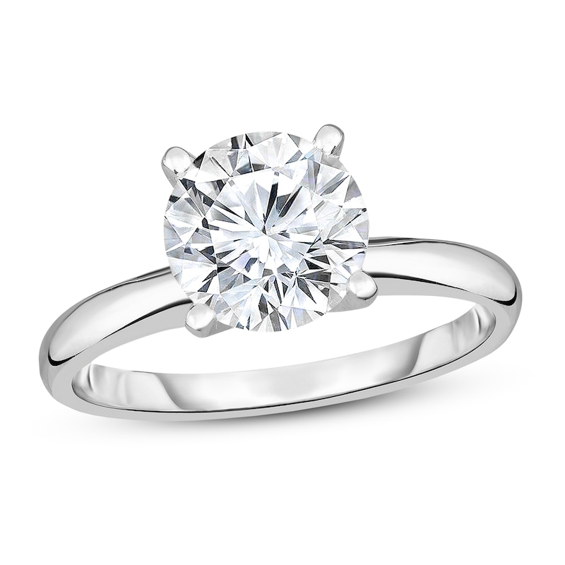 Diamond Solitaire Ring 1-7/8 ct tw Round 14K White Gold (I2/I)