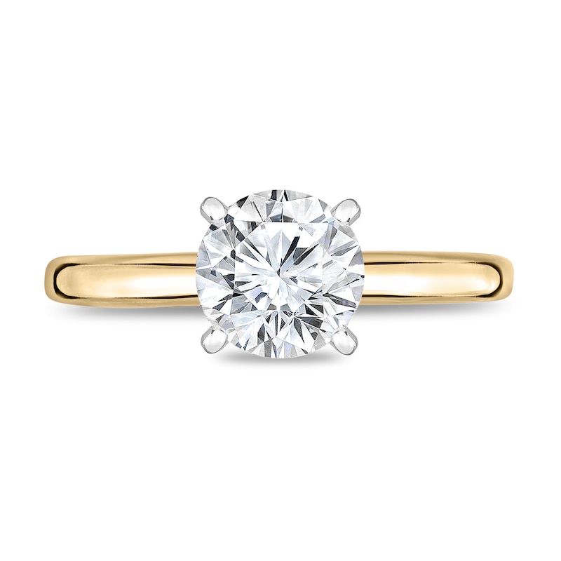 Main Image 2 of Diamond Solitaire Ring 3/4 ct tw Round 14K Yellow Gold (I1/I)