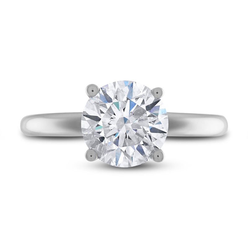 Main Image 3 of Diamond Solitaire Engagement Ring 1-1/2 ct tw Round 14K White Gold (I2/I)